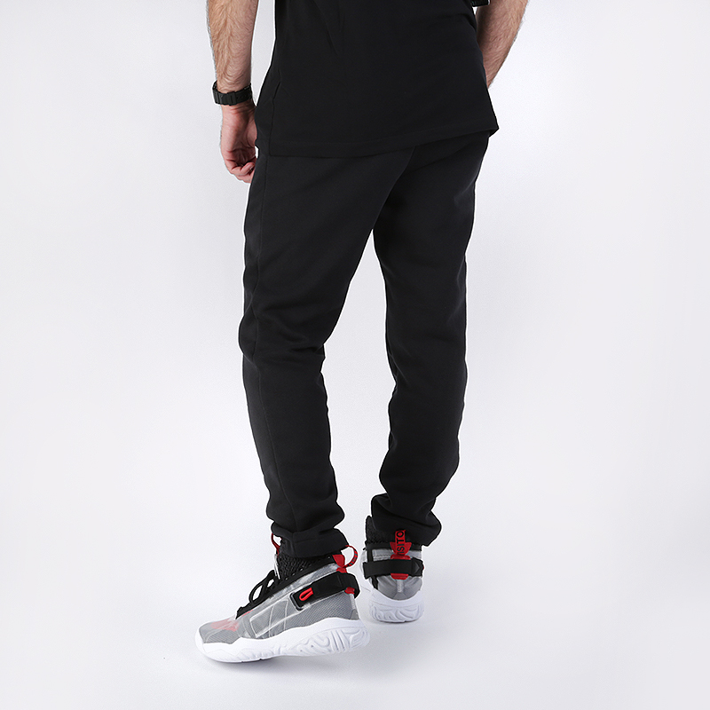 мужские черные брюки Jordan Jumpman Fleece Pant AV3160-010 - цена, описание, фото 4